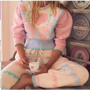 LoveShackFancy Chabela Sweater, XS, New